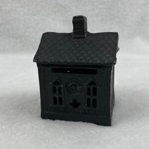 Heavy Black Cast Iron House Stamp Dispenser 3”